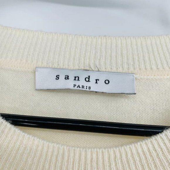 New Sandro Paris Coline wool & Cashmere Sweater dress - Picture 7 of 11